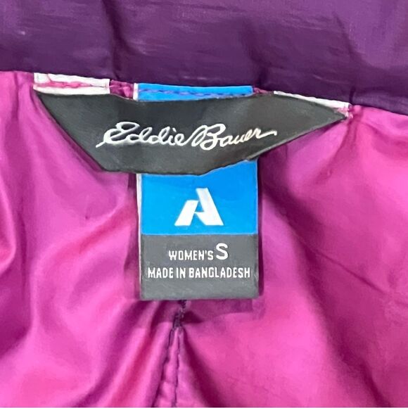 Eddie Bauer Purple Goose Down Puffer Jacket Size Small - Picture 3 of 7